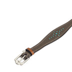 Bracelet Saint-Clair Ogive en cuir Héritage Ardoise