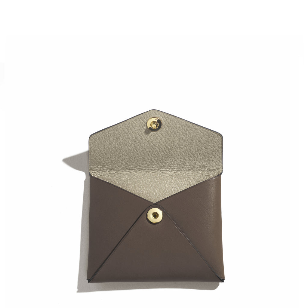 Pochette Saint-Clair Pliage en cuir Héritage Ardoise
