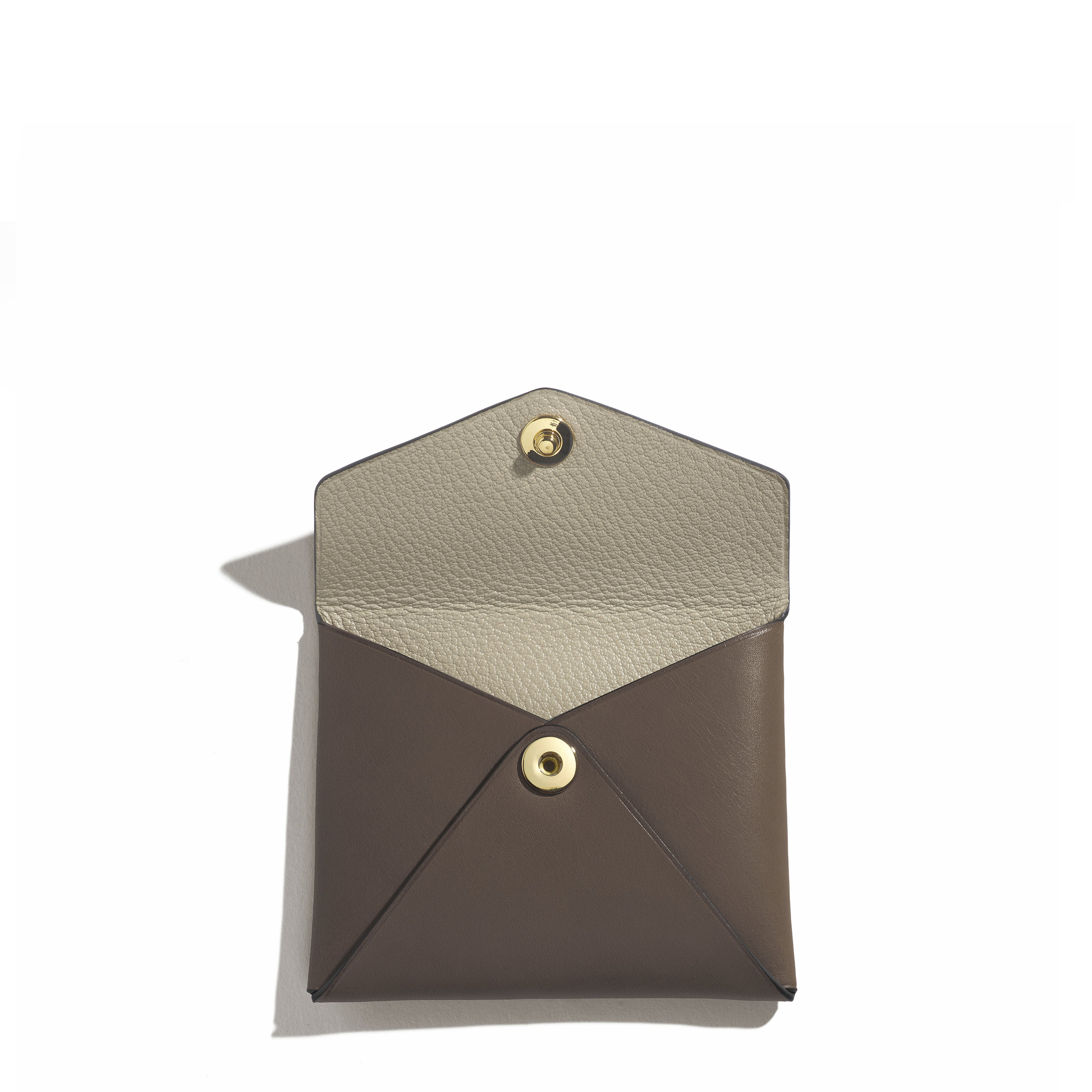 Saint-Clair Envelope Clutch Pliage in Ardoise Héritage leather