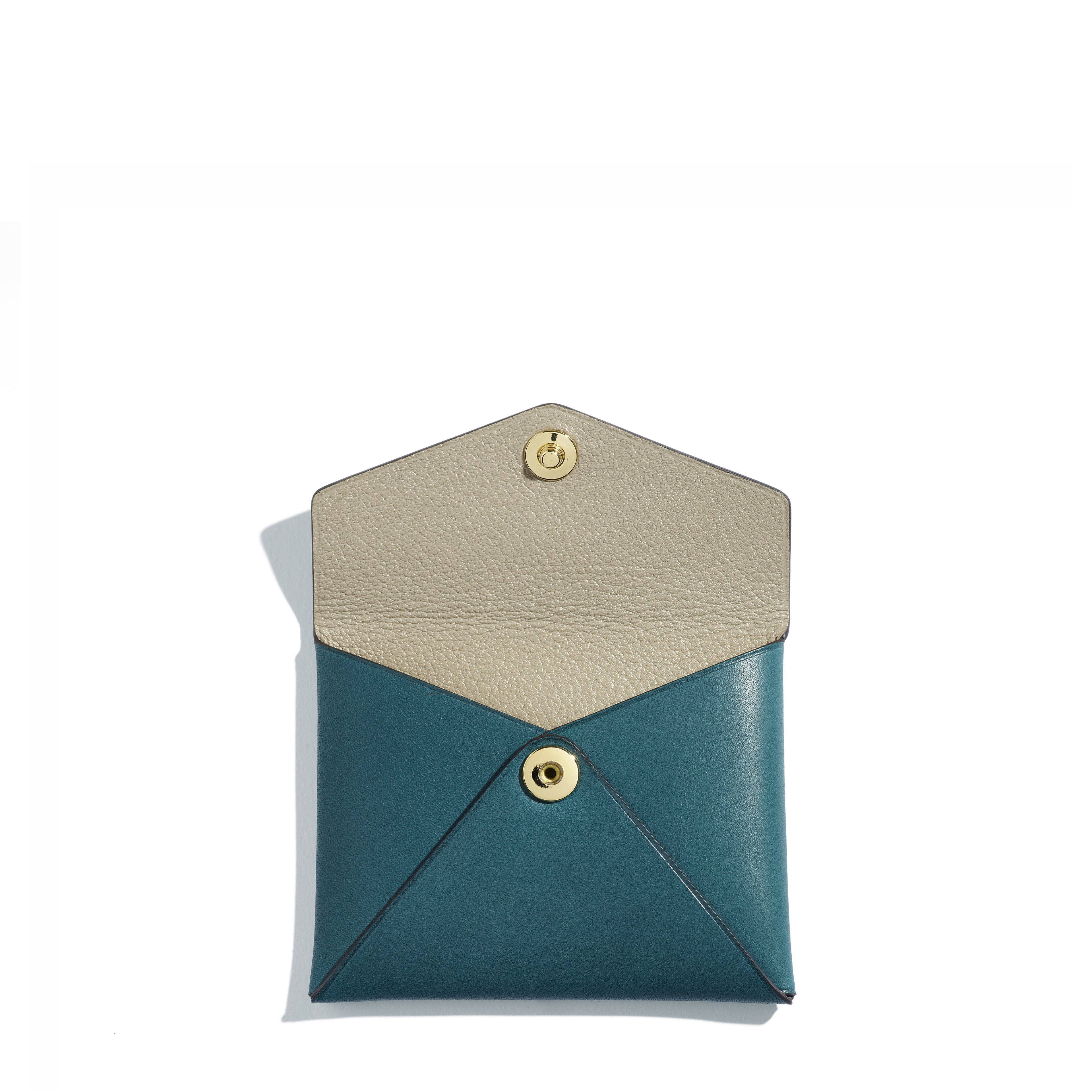 Pochette Saint-Clair Pliage en cuir Héritage Nénuphar