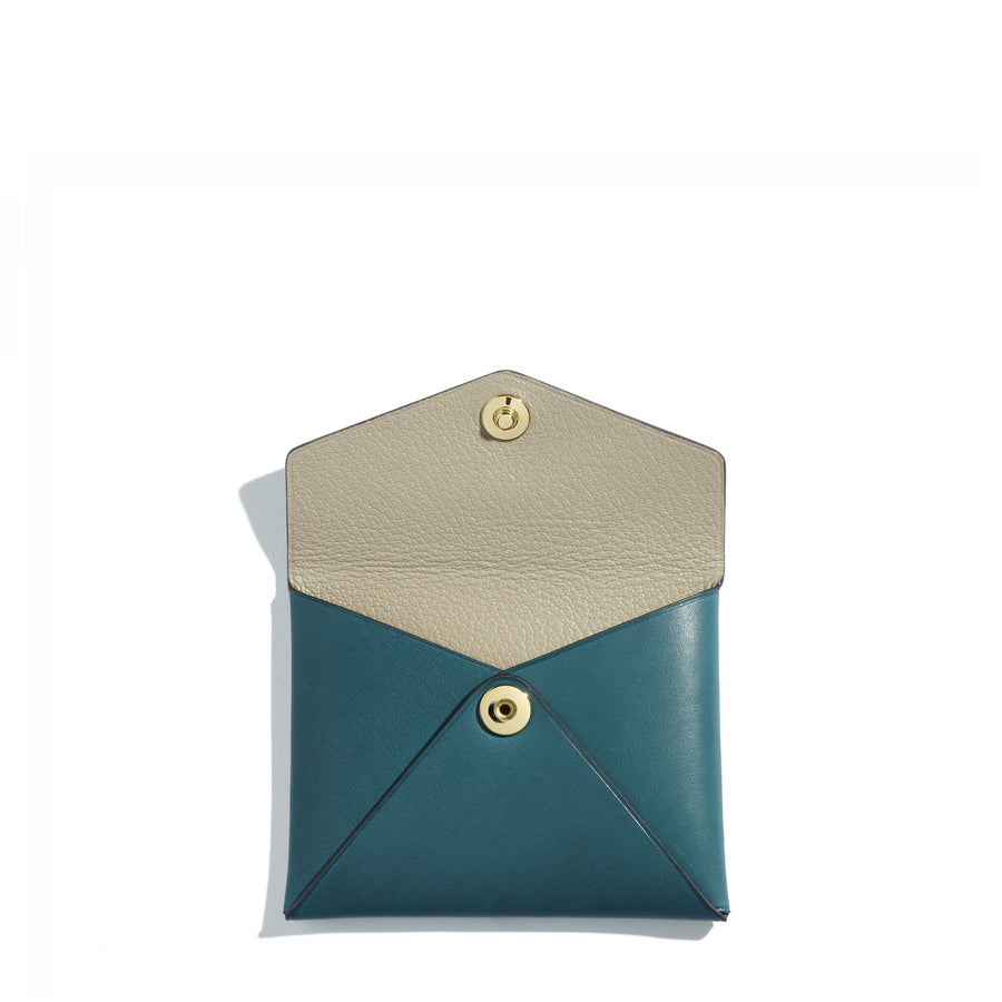 Pochette Saint-Clair Pliage en cuir Héritage Nénuphar