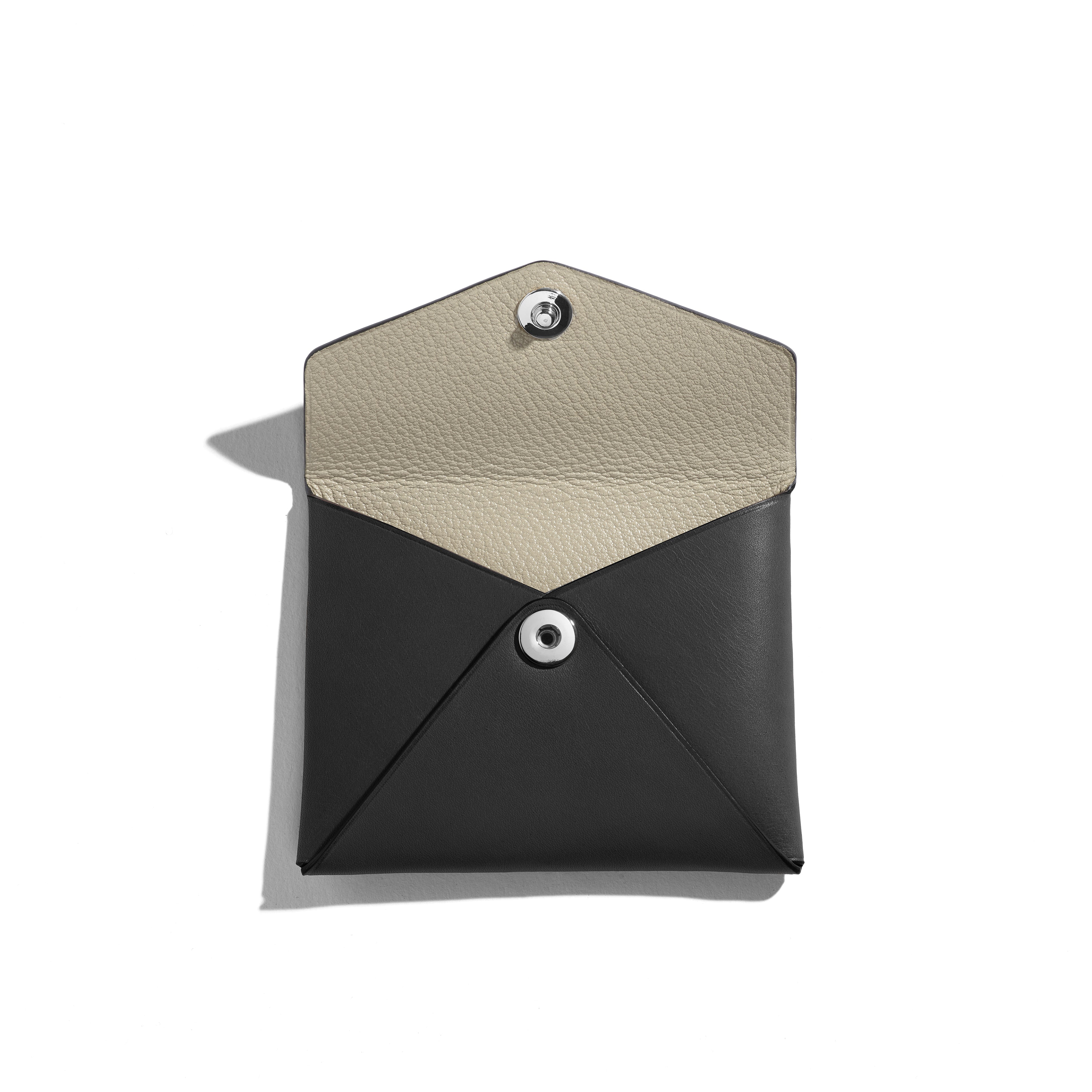 Grand Porte-Carte Saint-Clair Pliage Cuir Héritage Noir