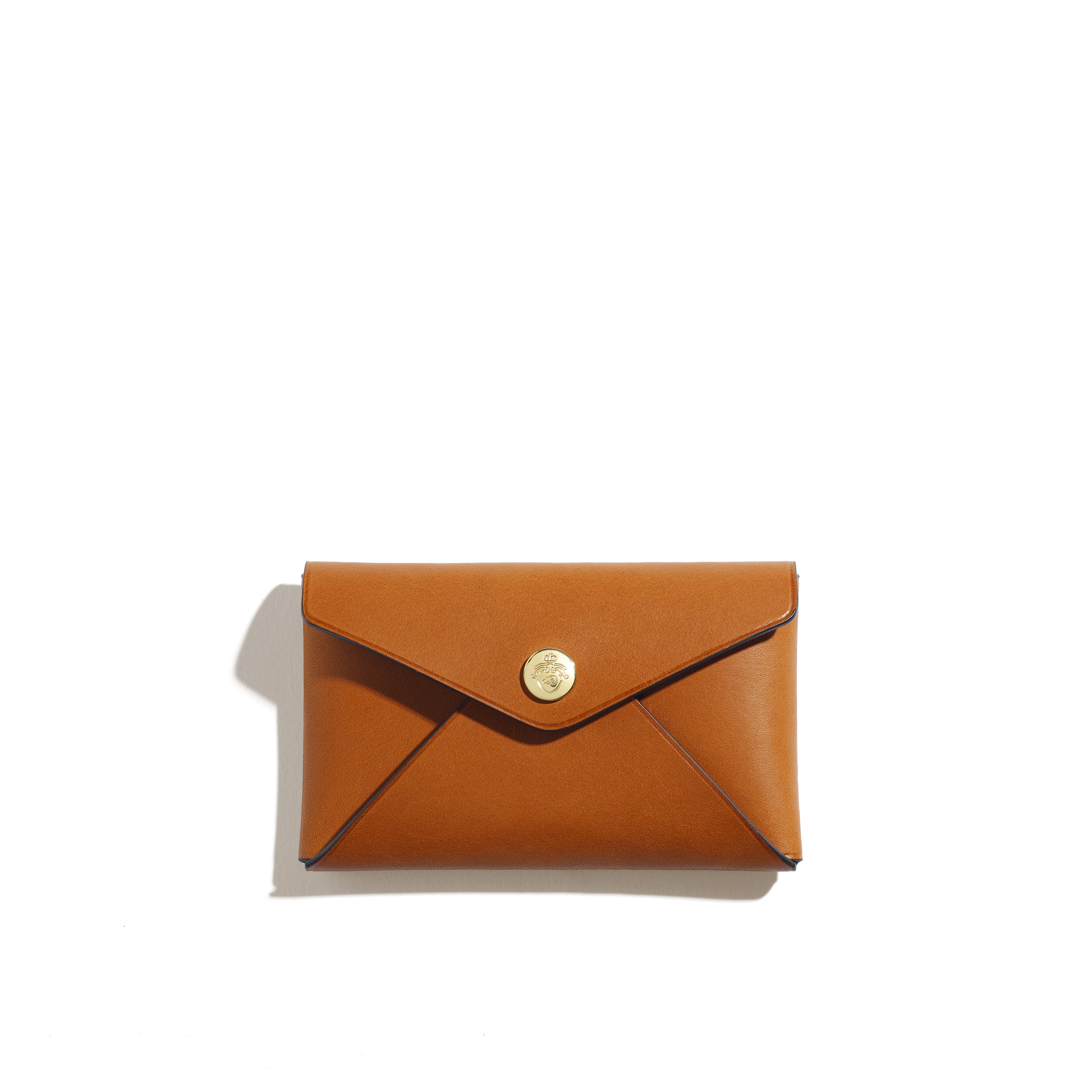 Petit Porte-Carte Saint-Clair Pliage Cuir Héritage Châtaignier