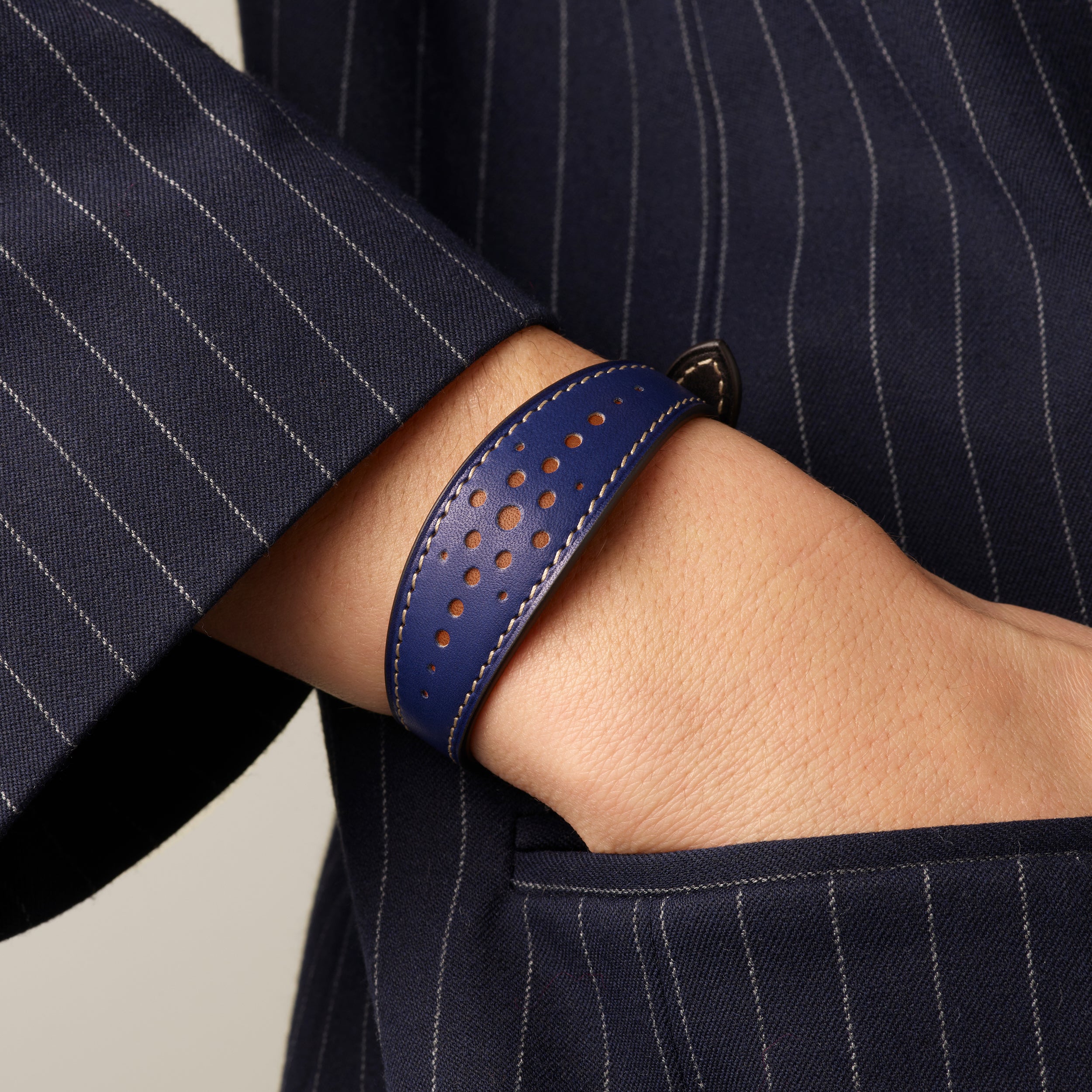 Bracelet Saint-Clair Cuir Héritage Ogive