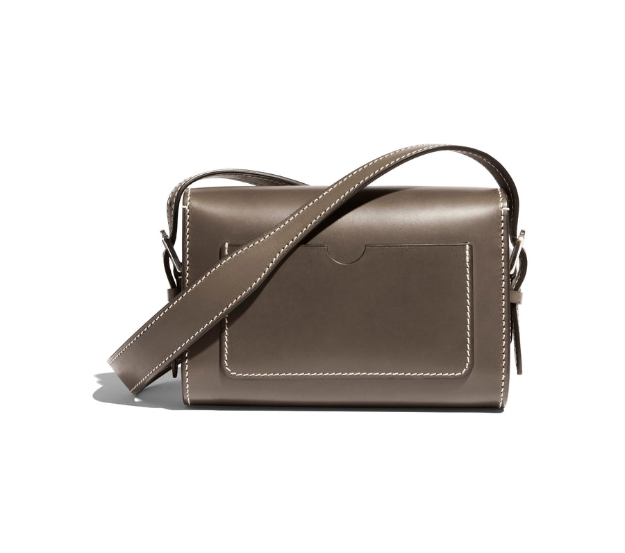 Mini Pochette Saint-Clair Cuir Symphonie Ardoise