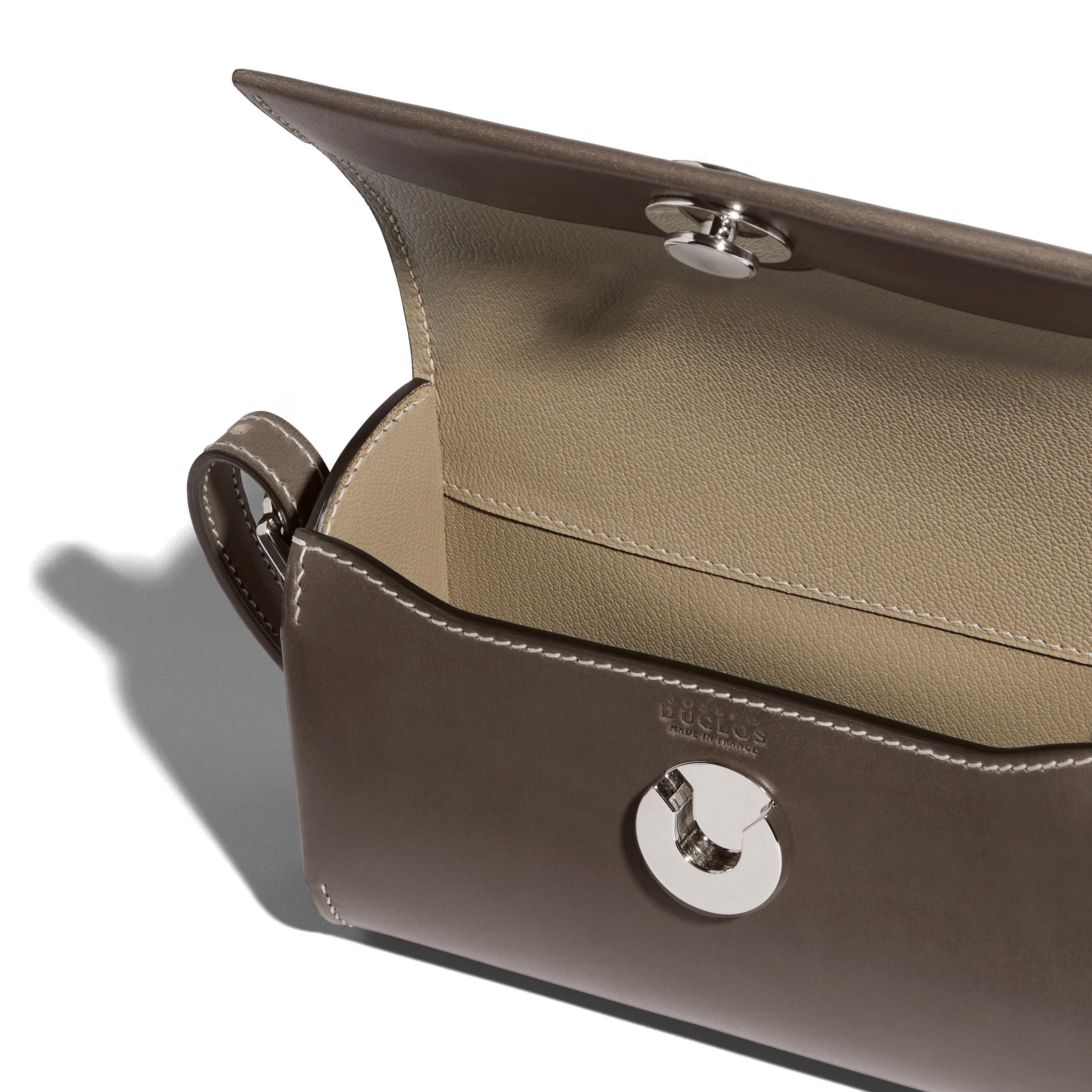 Saint-Clair Mini Clutch in Ardoise Symphonie leather