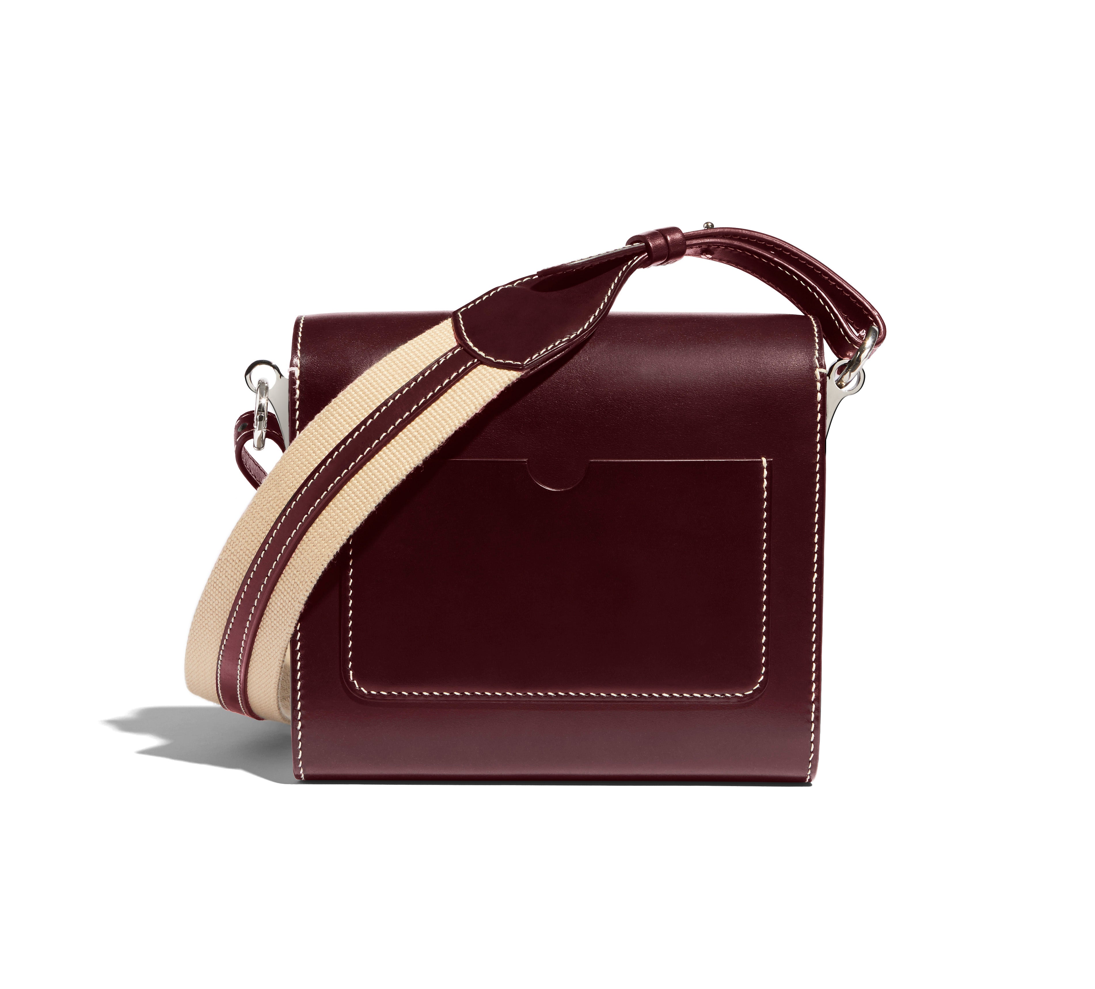 Saint-Clair Clutch in Aubergine Symphonie leather 