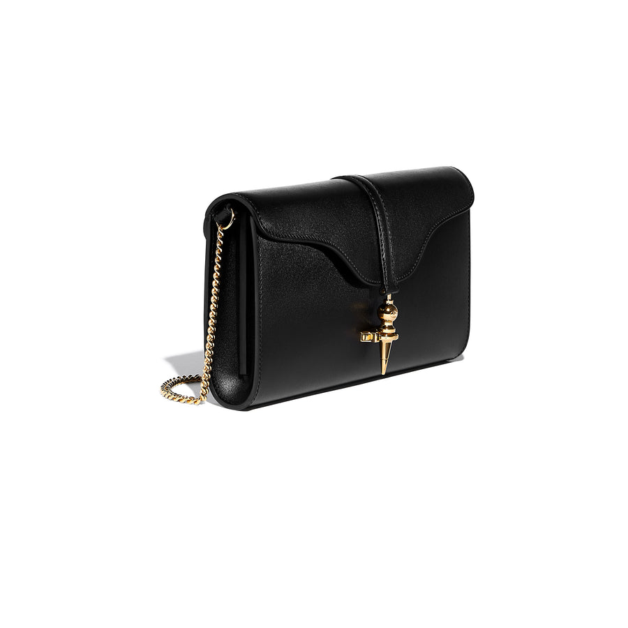 Pochette Diane en cuir Lumière Noir