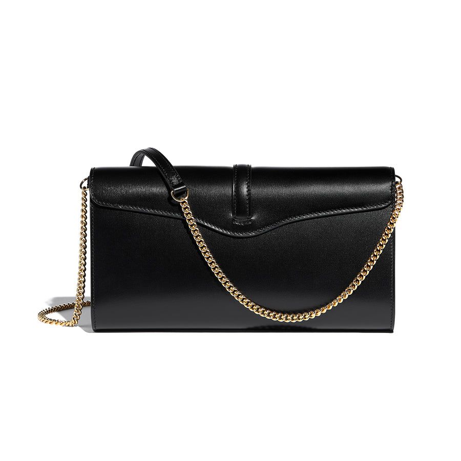 Pochette Diane en cuir Lumière Noir
