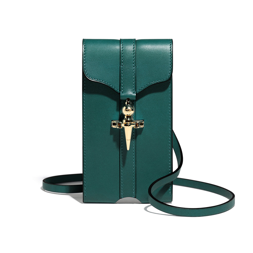 Diane Mini Clutch in Nénuphar Héritage leather