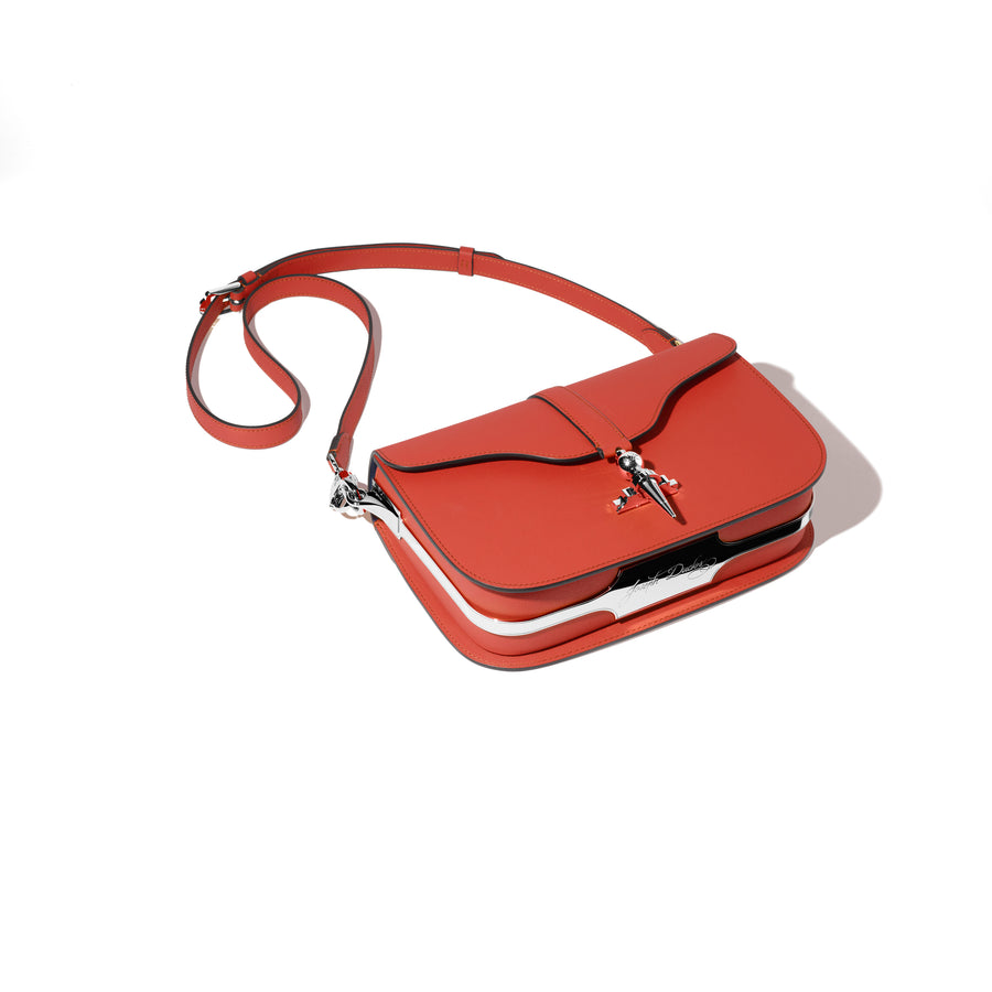 Besace Diane en cuir Tempo Brique