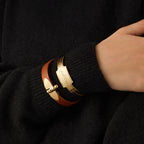 Diane Flèche Bracelet in Nénuphar Héritage leather 