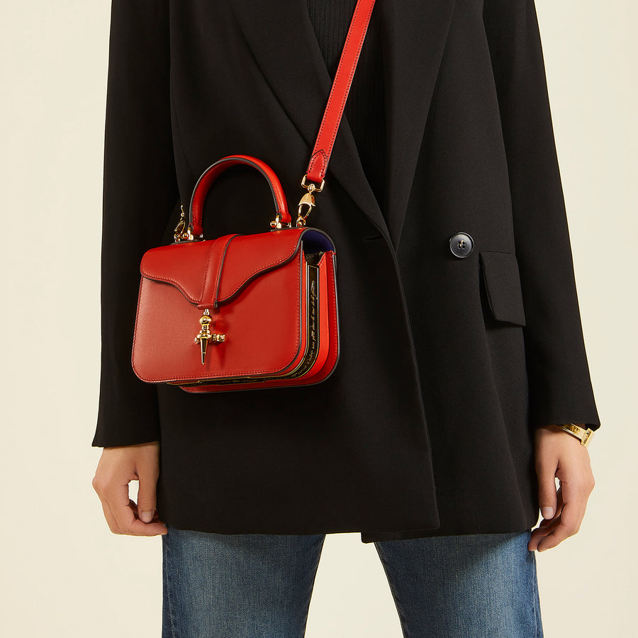 Diane L20 en cuir Héritage Coquelicot